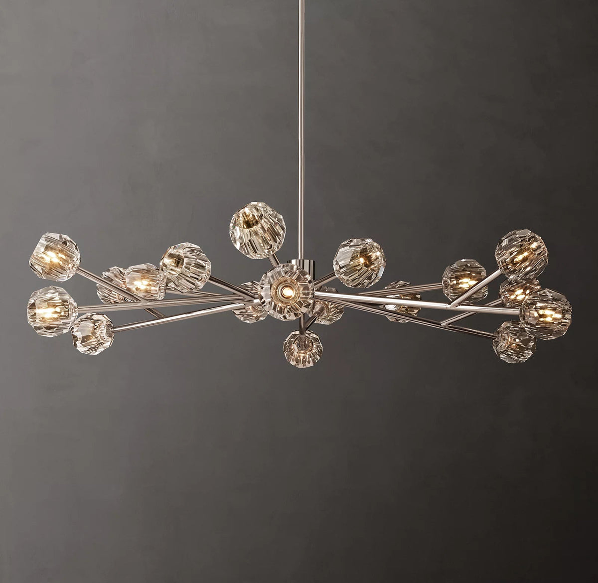 Clear Glass Round Chandelier