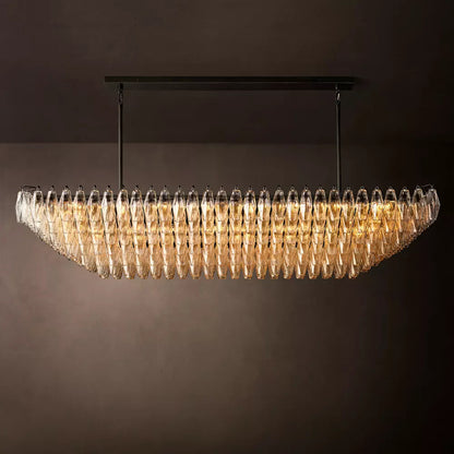 Chiara Rectangular Glass Chandelier