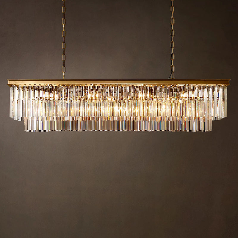 Odeon Art Deco Rectangular Chandelier
