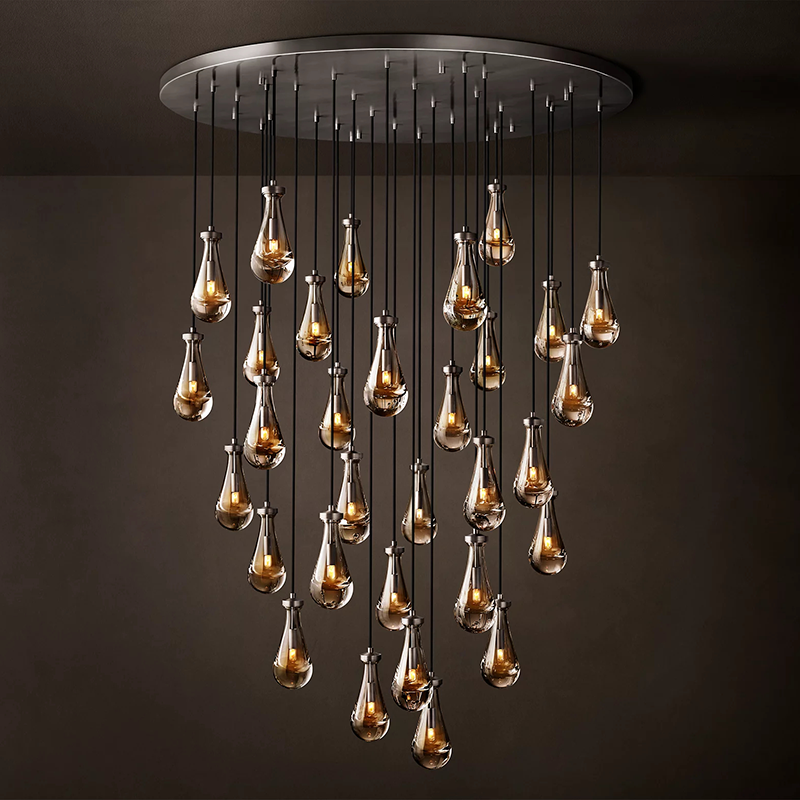 Rain Modern Round Chandelier