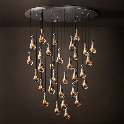 Rain Modern Round Chandelier