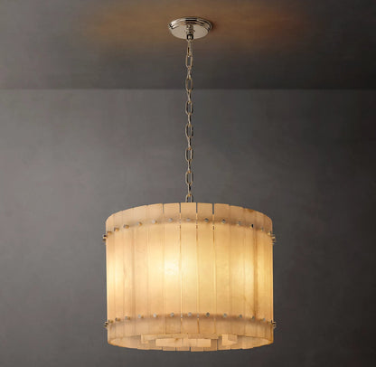 San Marco Modern Alabaster Round Chandelier