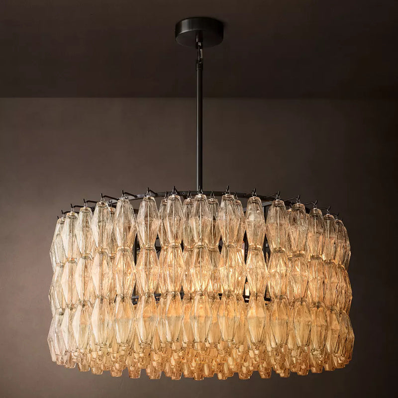 Chiara Modern Glass Round Chandelier