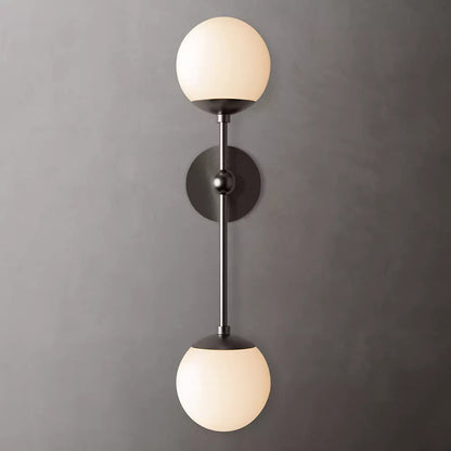 Glass Globe Double Wall Sconce
