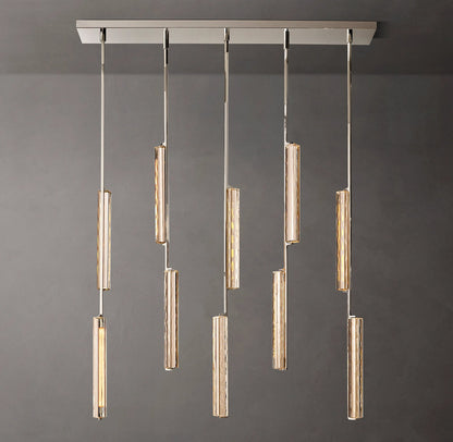Audubon Modern Crystal Linear Chandelier