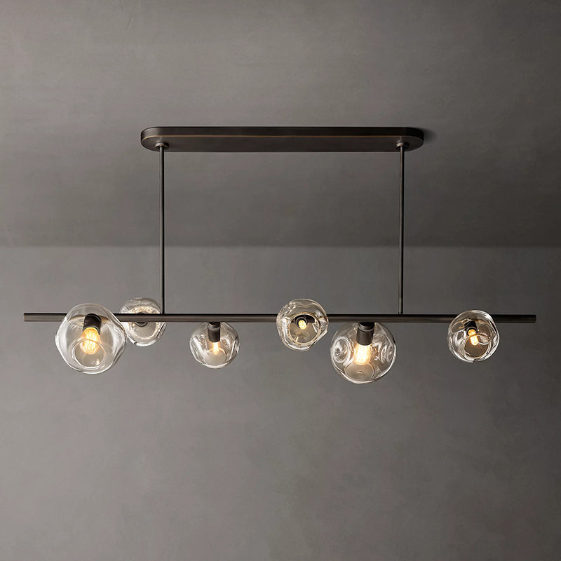 Bubble Glass Linear Chandelier