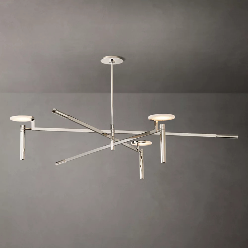 Alabaster Geometric Chandelier
