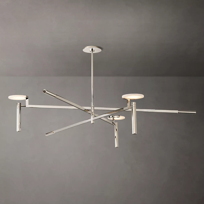 Alabaster Geometric Chandelier