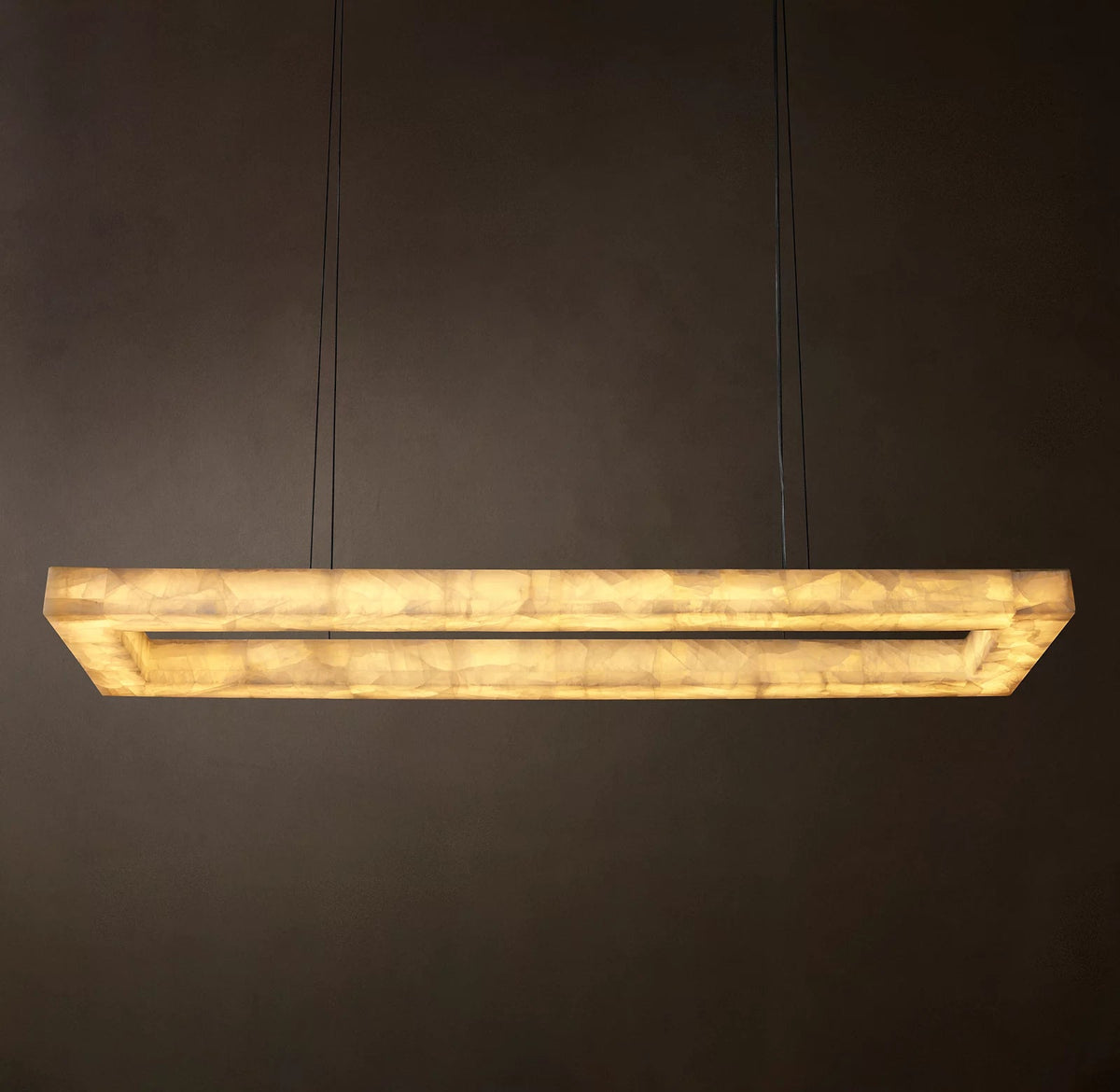Rivage Lueur Modern Rectangular Chandelier