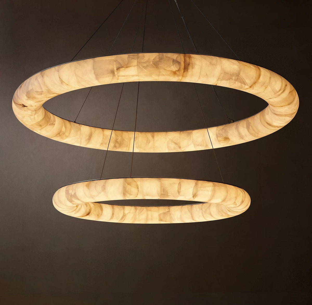 Rivage Lisse Two-Tier Round Chandelier