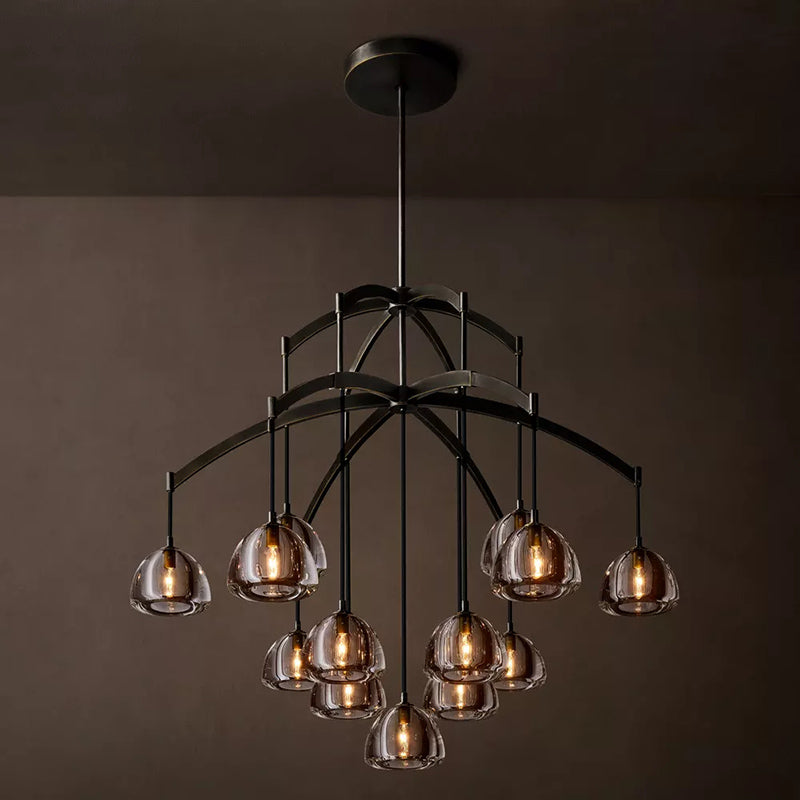 Hemisphere Modern Round Chandelier