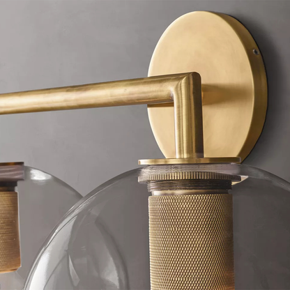 Utilitaire Double Globe Wall Sconce