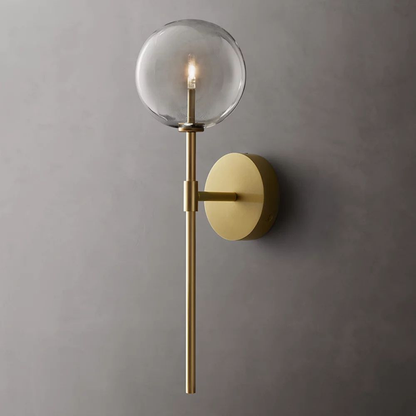 Glass Globe Wall Sconce