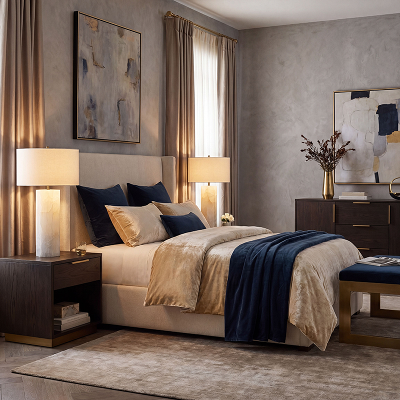 Modern Alabaster Table Lamp