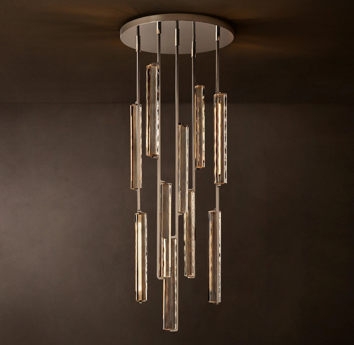 Audubon Modern Crystal Round Chandelier