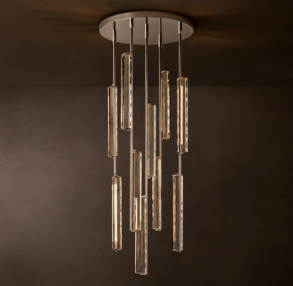 Audubon Modern Crystal Round Chandelier