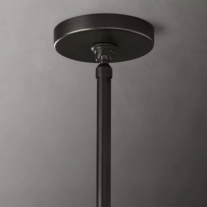 Layered Linen Drum Pendant Light