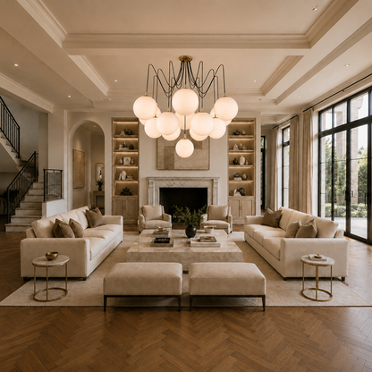 Luxury Glass Globe Chandelier
