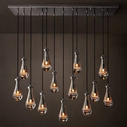 Rain Modern Rectangular Chandelier