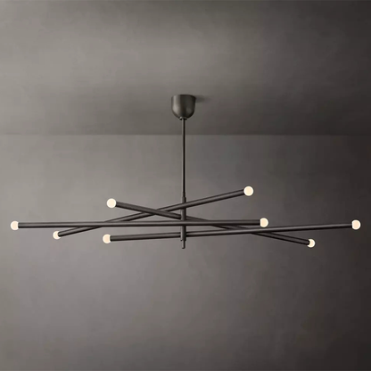 Rousseau Brass Linear Chandelier