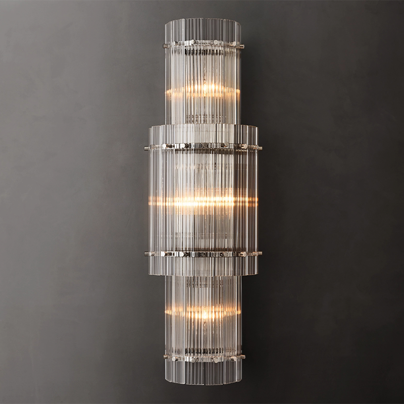 San Marco Large Round Glass Wall Sconce