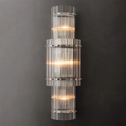 San Marco Large Round Glass Wall Sconce