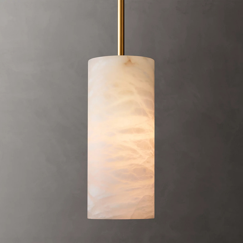 Hand-Carved Alabaster Pendant
