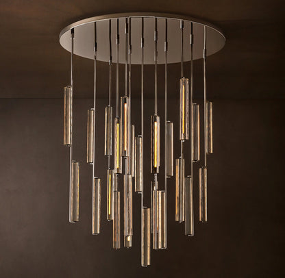Audubon Modern Crystal Round Chandelier