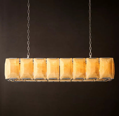 Harlow Calcite Rectangular Chandelier