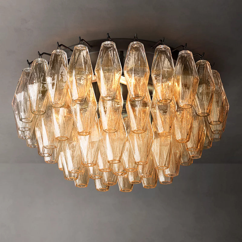Chiara Modern Glass Flush Mount