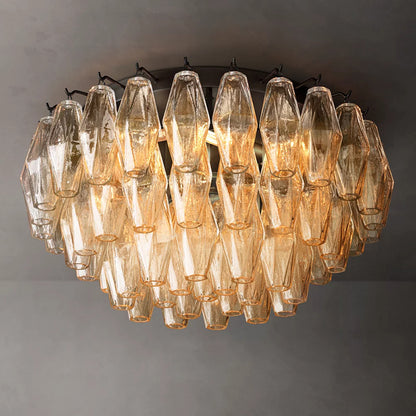 Chiara Modern Glass Flush Mount