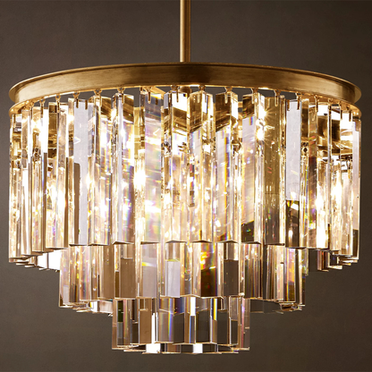 Odeon Art Deco Round Chandelier