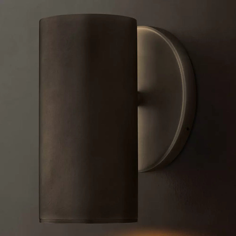 Modern Copper Cylinder Wall Sconce