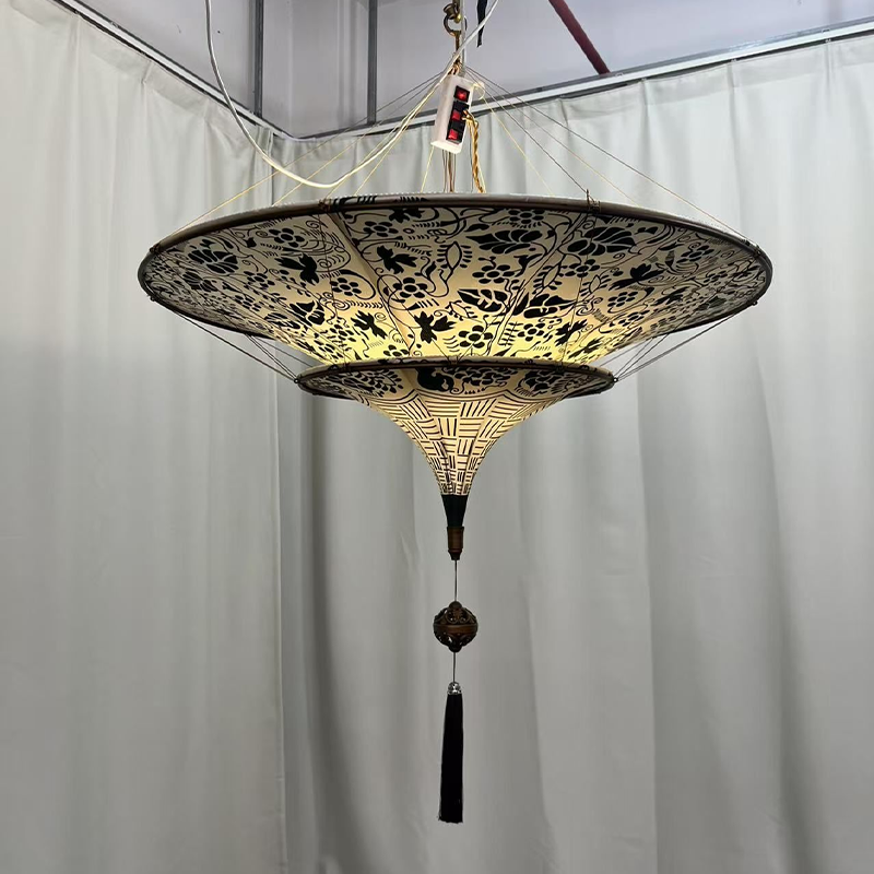 Floral Tassel Pendant Light