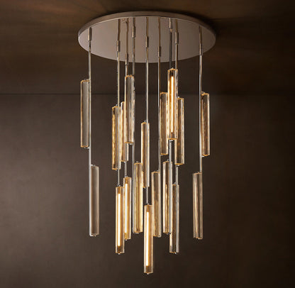 Audubon Modern Crystal Round Chandelier