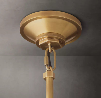 Machinist Glass Cylinder Pendant Light