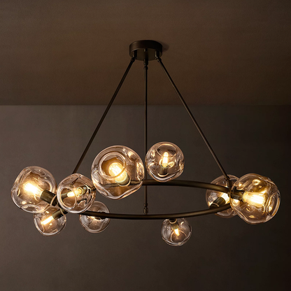Bubble Glass Round Chandelier