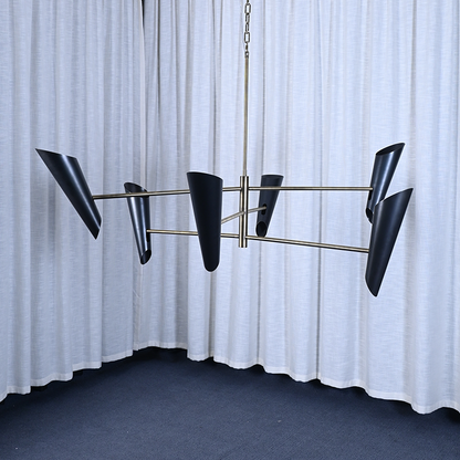 Modern Brass Chandelier