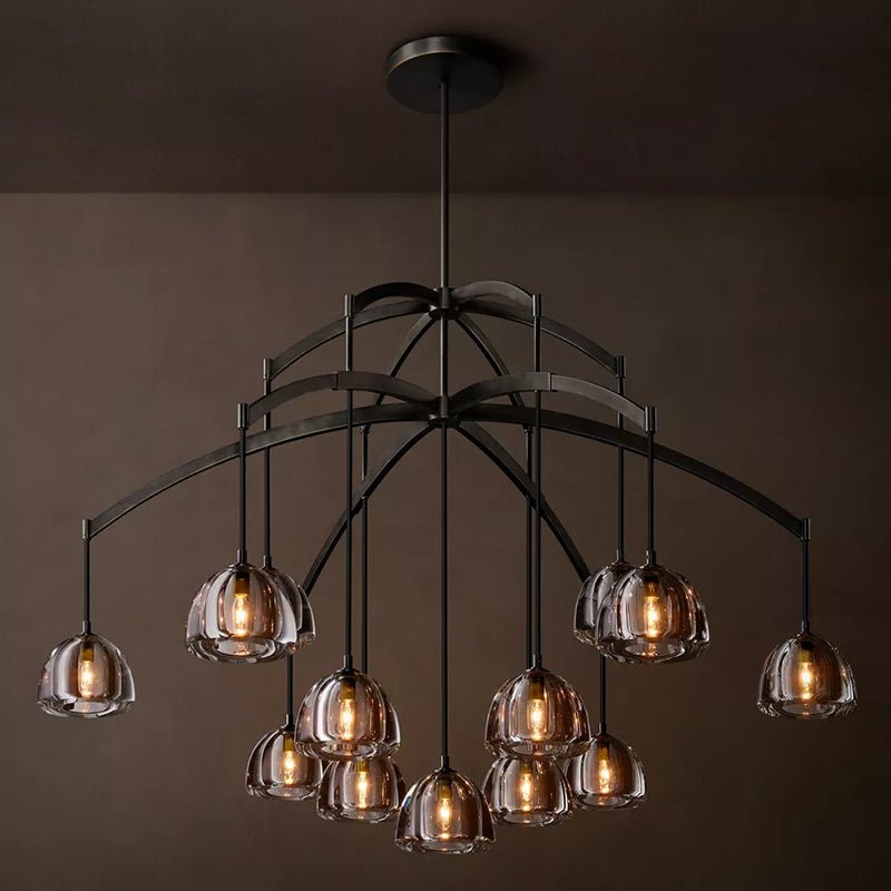 Hemisphere Modern Round Chandelier