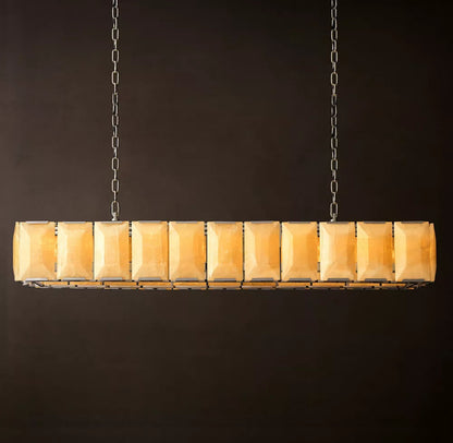 Harlow Calcite Rectangular Chandelier