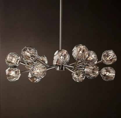 Clear Glass Round Chandelier