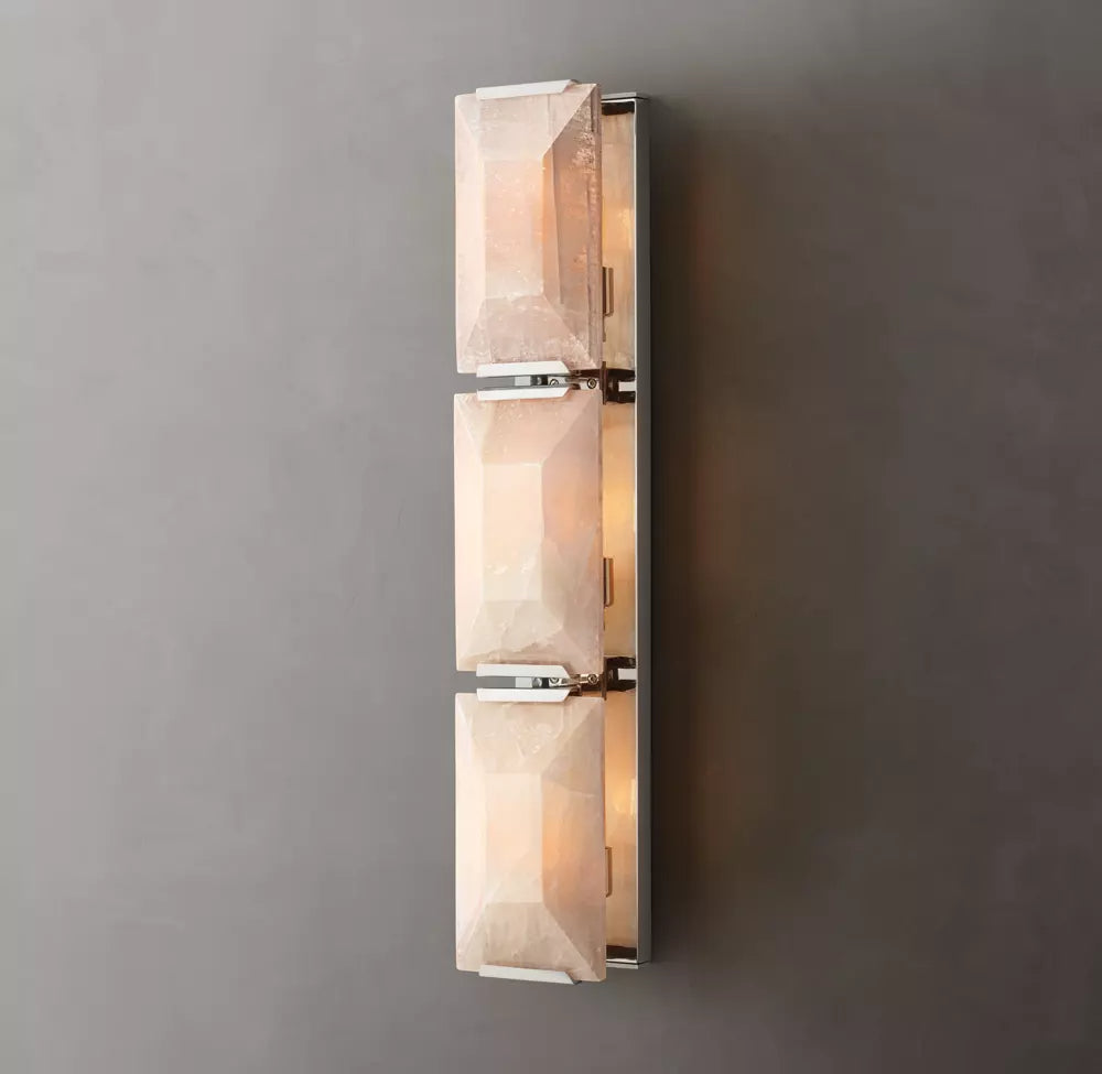 Harlow Triple Calcite Wall Sconce