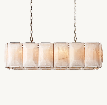 Harlow Calcite Rectangular Chandelier