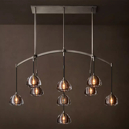 Hemisphere Modern Linear Chandelier