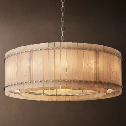 San Marco Modern Alabaster Round Chandelier