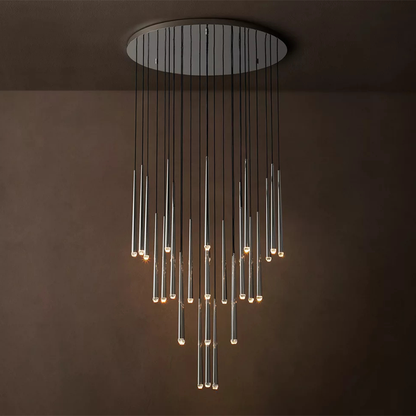 Modern Tapered Cluster Chandelier
