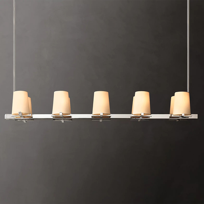 Fabric Shade Linear Chandelier