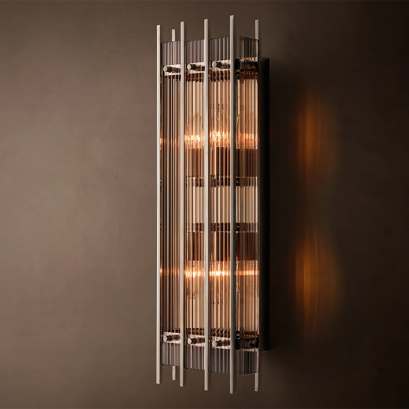San Marco Large Rectangular Glass Wall Sconce