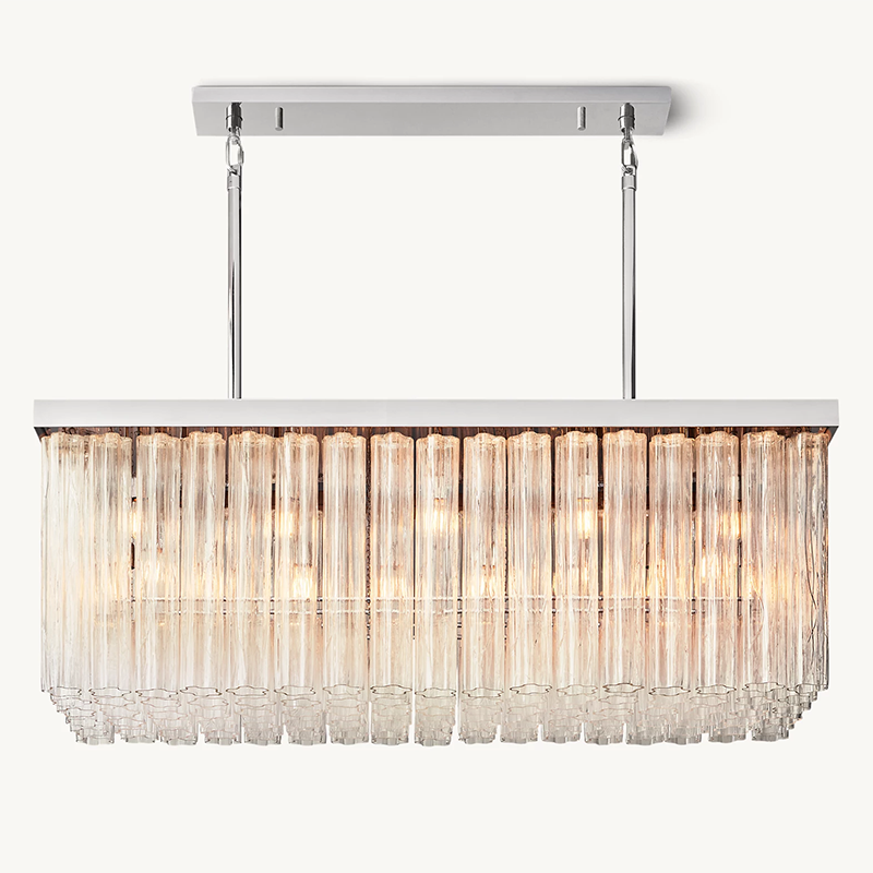 Cielo Linear Glass Tube Chandelier