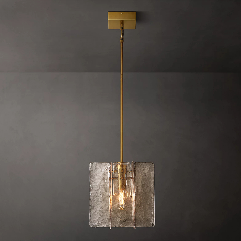 Lattice Clear Glass Pendant Light